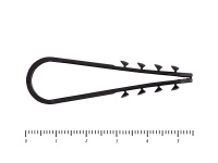 Дюбель хомут для крепления кабеля, цвет-чёрный 11х18 (100шт)