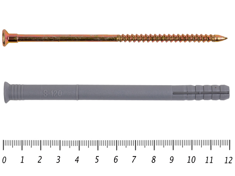 Купить дюбель-гвоздь пластиковый 8x120