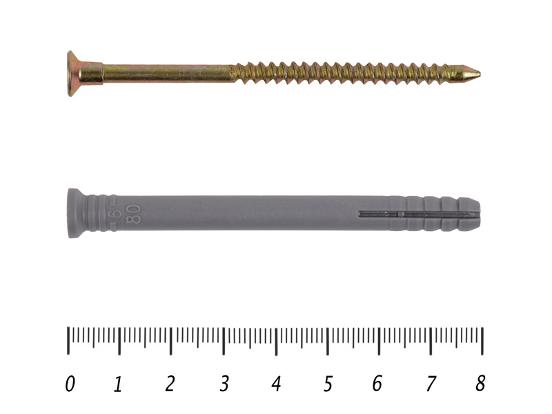 Купить дюбель-гвоздь пластиковый 6x80