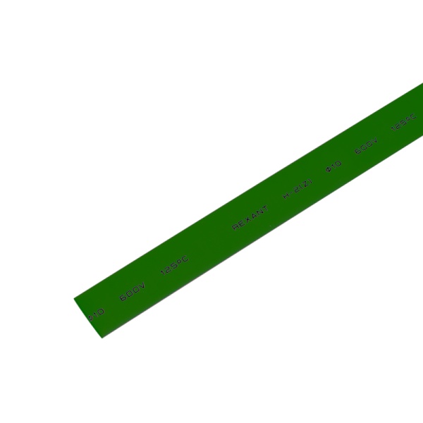 Трубка термоусадочная усадка 2:1 (10) 1м зеленая REXANT (шт) – фото 