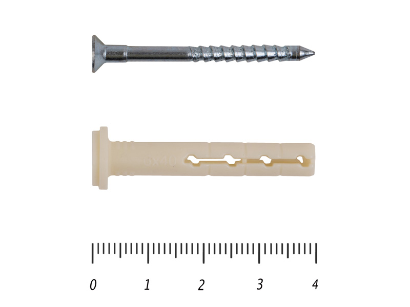 Купить дюбель-гвоздь пластиковый 6x40