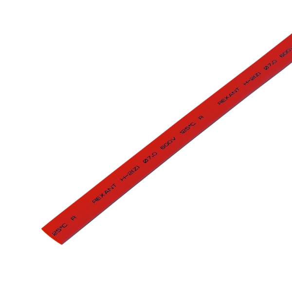 Трубка термоусадочная усадка 2:1 (30) 1м красная REXANT (шт) – фото 