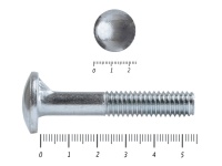 Болт мебельный, цинк DIN607 с усом 10х 55 пр.4,8 Фасовка (50шт)