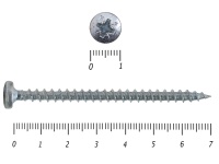 Саморезы универсальные, с полукруглой головкой, цинк HIMTEX 5.0х70 мм (200 шт)
