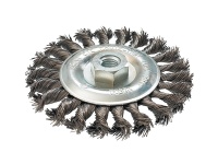 Щетка-крацовка для УШМ,дисковая,крученная проволока,диаметр 100мм,посадочный диаметр 22,2 мм
