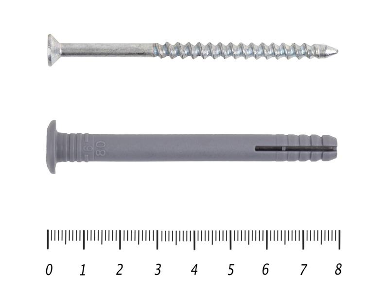 Купить дюбель-гвоздь пластиковый 6x80