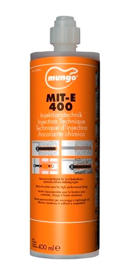 Химический картридж MUNGO MIT-E Эпокси-акрилат, картридж 400 мл. + 2 смесителя(1 шт) – фото 