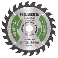 Диск пильный по дереву 160*20*24Т Hilberg Industrial (1 шт)