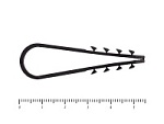 Дюбель хомут для крепления кабеля, цвет-чёрный 11х18 (100шт) – фото