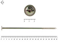 Саморезы с прессшайбой Torx, по дереву, желтый цинк   8.0х420 мм (50 шт)