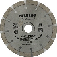 Диск алмазный отрезной 150*22,23 Hilberg Hard Materials Лазер (1 шт.)