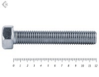 Болт полная резьба, цинк DIN933 6х120 пр.8,8 (16,3кг)