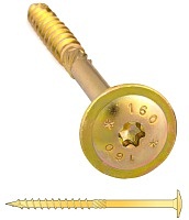 Саморезы с прессшайбой Torx, по дереву, желтый цинк   6.0х140 мм ПРОФИ HIMTEX (50 шт)