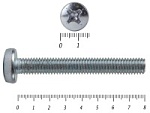 Винт полуцилиндрическая головка,цинк DIN7985 8х 80 (700шт) – фото