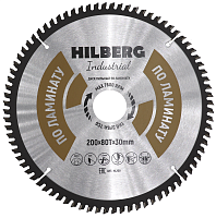 Диск пильный 200*30*80Т Hilberg Industrial Ламинат (1 шт)
