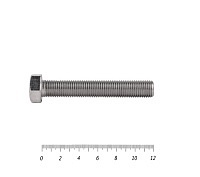 Болты с полной резьбой, нержавеющие DIN933 А2 6х120 (10шт)
