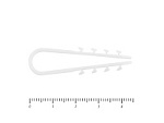 Дюбель хомут для крепления кабеля, цвет-белый 5х10 (100шт) – фото