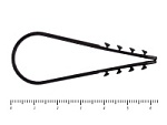Дюбель хомут для крепления кабеля, цвет-чёрный 19х25 (100шт) – фото