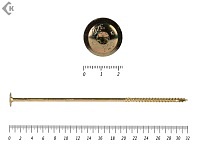 Саморезы с прессшайбой Torx, по дереву, желтый цинк   8.0х320 мм (50 шт)