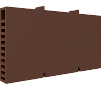 Вентиляционная коробочка Termoclip для кладки, Красно-коричневая 60х10х115 мм (160 шт)