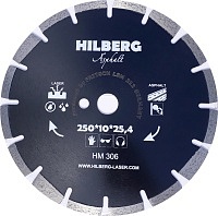 Диск алмазный отрезной 250*25,4*12 Hilberg Hard Materials Лазер асфальт (1 шт.)