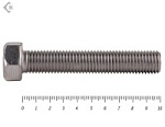Болты с полной резьбой, нержавеющие DIN933 А2 10х100 (5шт) – фото