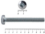 Винт полуцилиндрическая головка,цинк DIN7985 8х100 (600шт) – фото