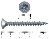 Саморез белый цинк POZY 6х 50 (20шт)