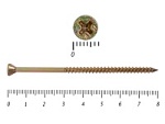 Саморезы для деревянных полов с алмазным наконечником HIMTEX 4.0х80 мм (100 шт) – фото